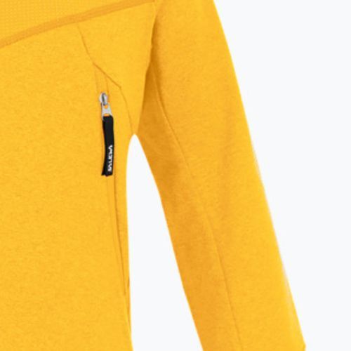 Bluza trekkingowa dziecięca Salewa Agner Melange PL FZ Hoody gold melange