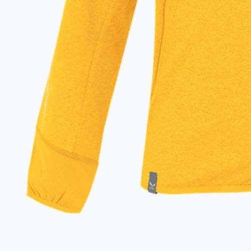 Bluza trekkingowa dziecięca Salewa Agner Melange PL FZ Hoody gold melange