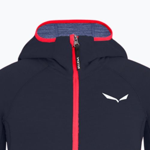 Bluza trekkingowa dziecięca Salewa Puez Hybrid PL FZ Hoody navy blazer melange