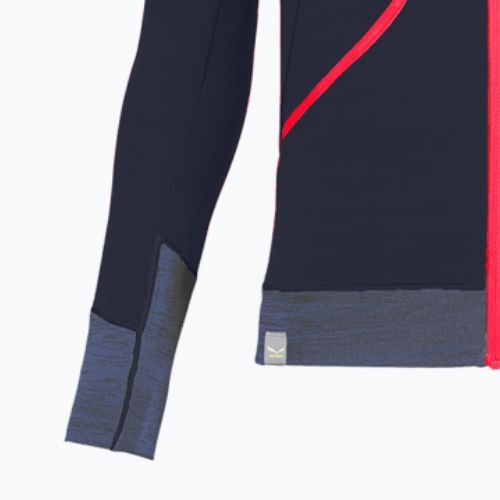 Bluza trekkingowa dziecięca Salewa Puez Hybrid PL FZ Hoody navy blazer melange