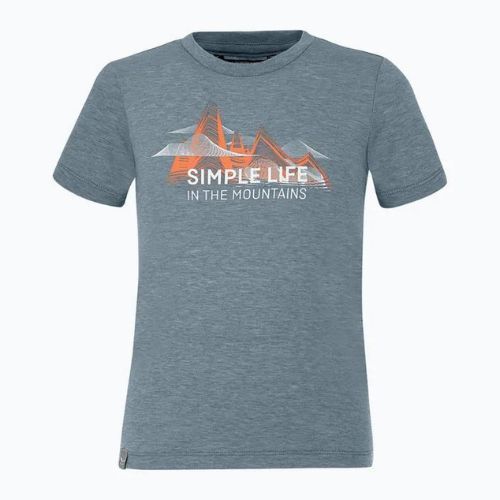 Koszulka trekkingowa dziecięca Salewa Simple Life Dry java blue melange
