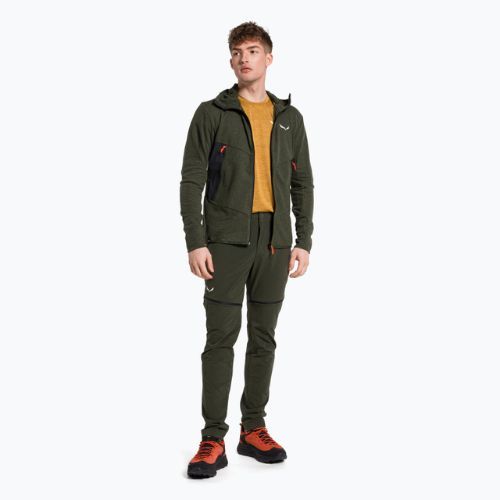 Bluza trekkingowa męska Salewa Lavaredo Hemp Hooded dark olive