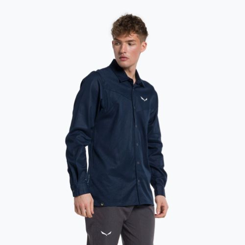 Koszula męska Salewa Fanes Hemp navy blazer