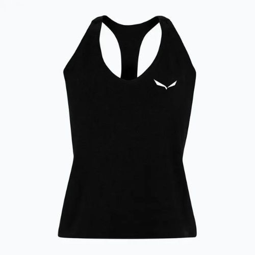 Koszulka wspinaczkowa damska Salewa Lavaredo Hemp Crop Tank black out