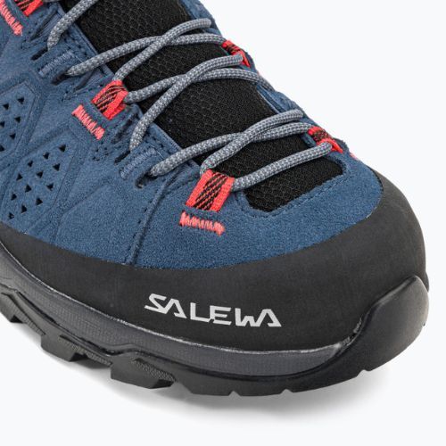 Buty trekkingowe damskie Salewa Alp Trainer 2 Mid GTX java blue/fluo coral