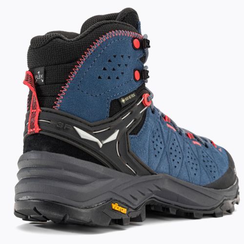 Buty trekkingowe damskie Salewa Alp Trainer 2 Mid GTX java blue/fluo coral