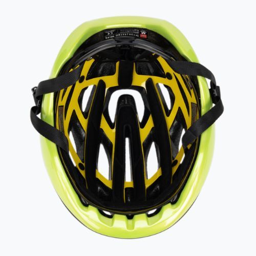 Kask rowerowy MET Estro Mips black/lime yellow metallic matt glossy