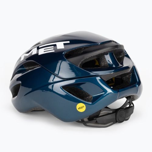Kask rowerowy MET Rivale II Mips blue matt glossy