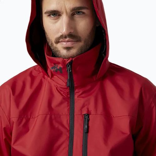 Kurtka żeglarska męska Helly Hansen Crew Hooded red