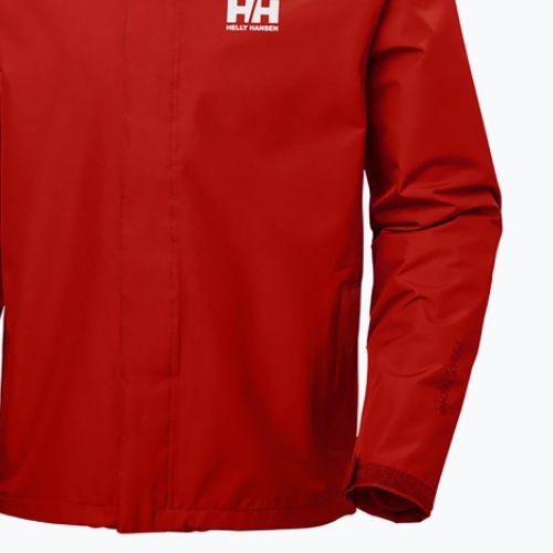 Kurtka przeciwdeszczowa męska Helly Hansen Seven J Rain alert red