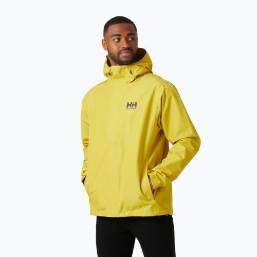 Kurtka przeciwdeszczowa męska Helly Hansen Seven J Rain warm olive