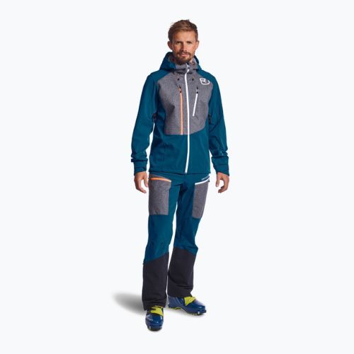 Kurtka softshell męska ORTOVOX Pordoi petrol blue