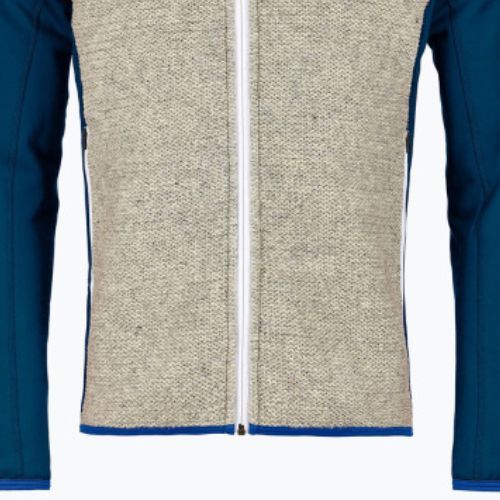 Bluza trekkingowa męska ORTOVOX Fleece Plus Classic Knit Hoody petrol blue