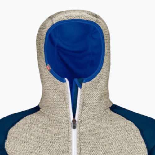 Bluza trekkingowa męska ORTOVOX Fleece Plus Classic Knit Hoody petrol blue