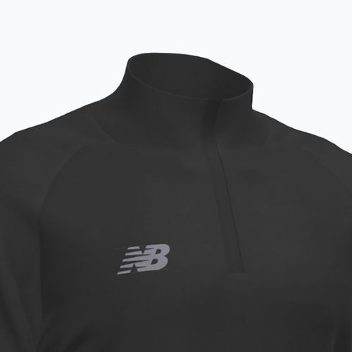 Bluza piłkarska dziecięca New Balance Training 1/4 Zip Knitted black