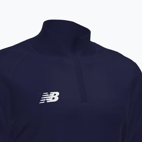 Bluza piłkarska dziecięca New Balance Training 1/4 Zip Knitted navy