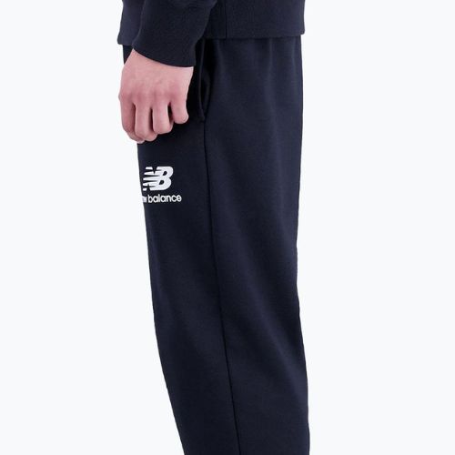 Spodnie męskie New Balance Essentials Stacked Logo French black