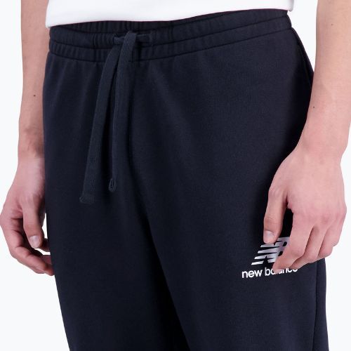 Spodnie męskie New Balance Essentials Stacked Logo French black