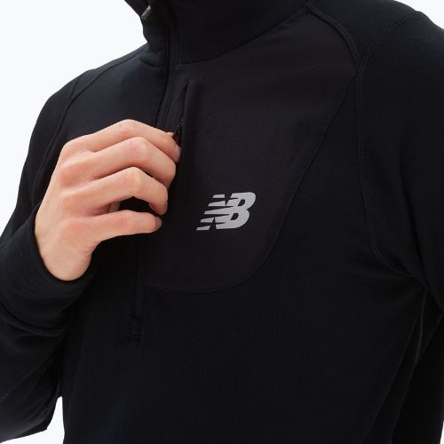 Bluza do biegania męska New Balance Heat Grid Half Zip black