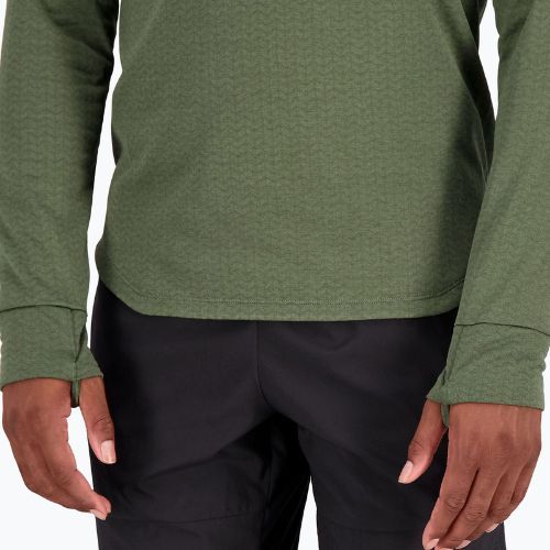 Bluza do biegania męska New Balance Heat Grid Half Zip deep olive graphite