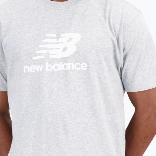 Koszulka męska New Balance Essentials Stacked Logo athletic grey