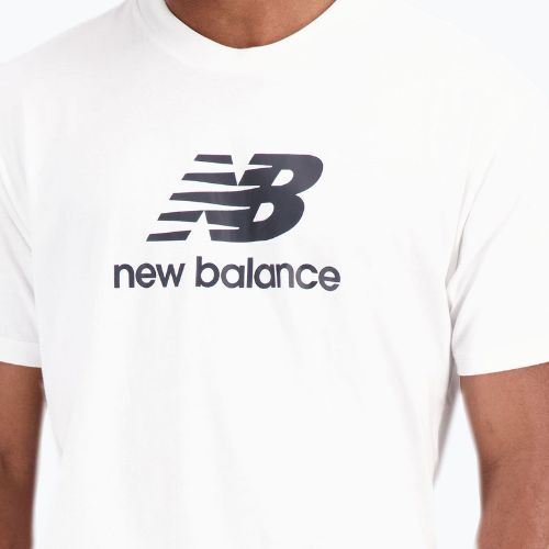 Koszulka męska New Balance Essentials Stacked Logo white