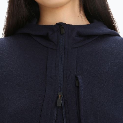 Bluza trekkingowa damska icebreaker Quantum III Zip Hood midnight navy