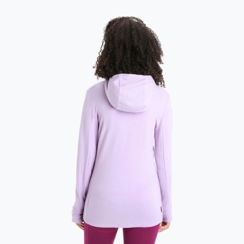 Bluza trekkingowa damska icebreaker Quantum III Zip Hood purple gaze