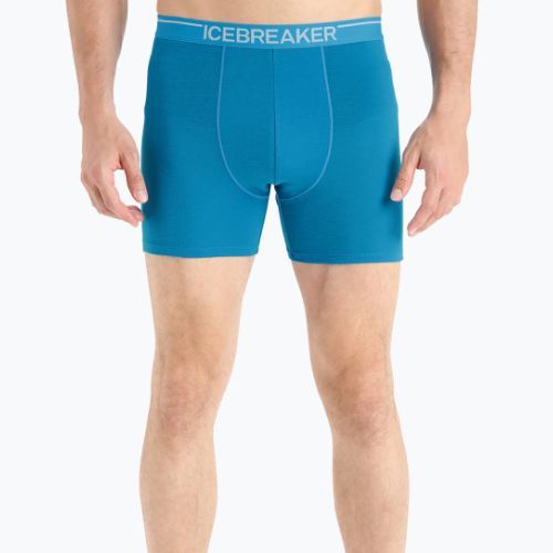 Bokserki termoaktywne męskie icebreaker Anatomica geo blue
