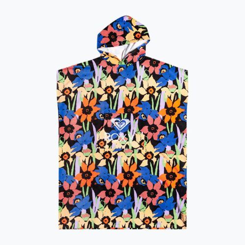 Ponczo damskie ROXY Stay Magical Printed anthracite flower jammin