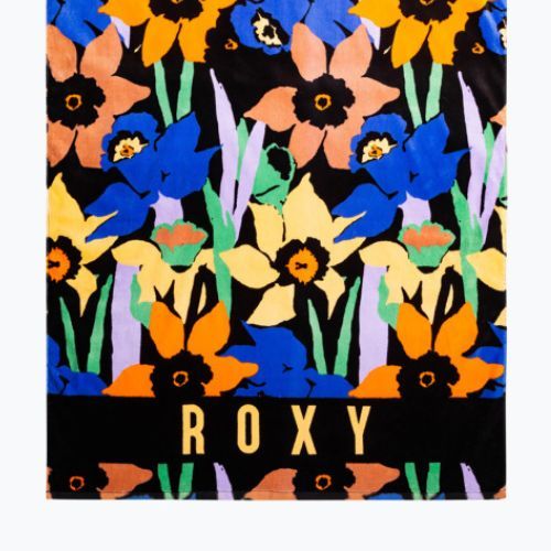 Ręcznik ROXY Cold Water Printed anthracite flower jammin