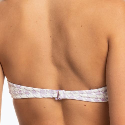 Góra od stroju kąpielowego ROXY Check It Bandeau purple rose