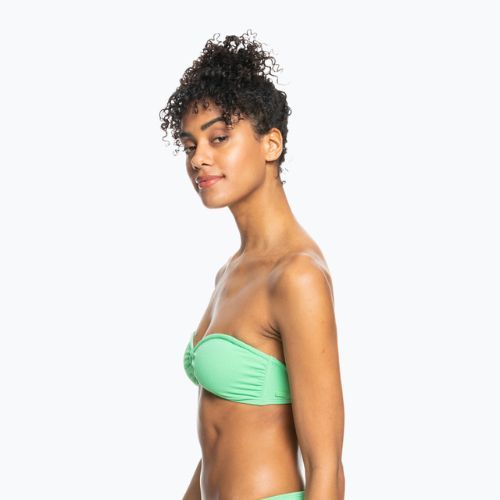 Góra od stroju kąpielowego ROXY Color Jam Bandeau absinthe green