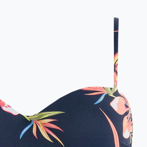 Góra od stroju kąpielowego ROXY Into The Sun Mold Bandeau mood indigo tropical depht
