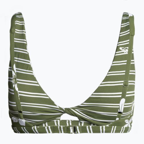 Góra od stroju kąpielowego ROXY Retro Revo Twist Bra loden green surfrider spirit s