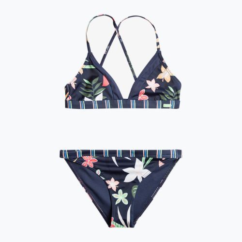 Strój kąpielowy dwuczęściowy dziecięcy ROXY Vacay For Life Athletic Set mood indigo alma swim