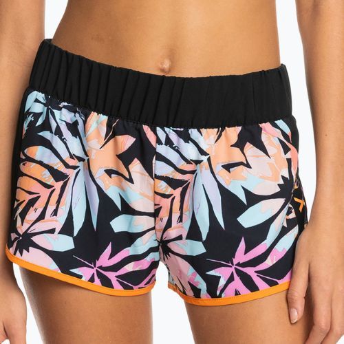 Szorty kąpielowe damskie ROXY Active anthracite zebra jungle