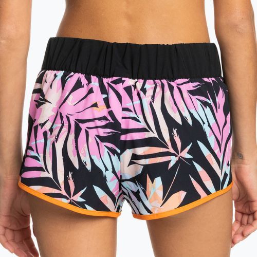 Szorty kąpielowe damskie ROXY Active anthracite zebra jungle