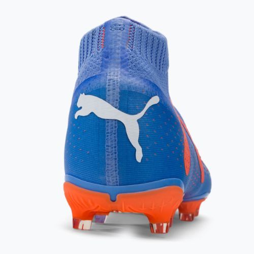 Buty piłkarskie męskie PUMA Future Match+ LL FG/AG blue glimmer/puma white/ultra orange