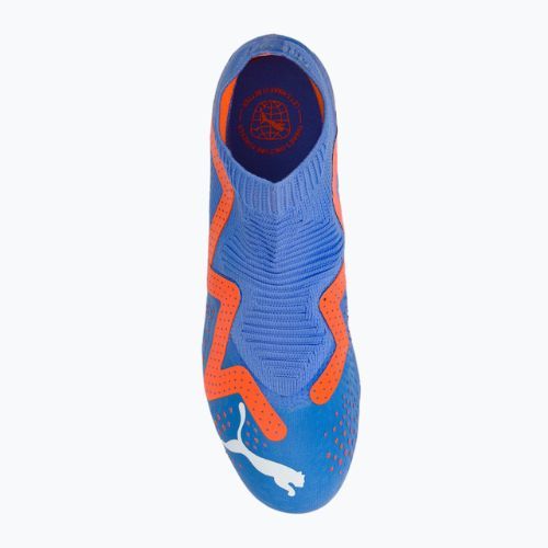 Buty piłkarskie męskie PUMA Future Match+ LL FG/AG blue glimmer/puma white/ultra orange