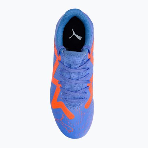Buty piłkarskie dziecięce PUMA Future Play FG/AG blue glimmer/puma white/ultra orange