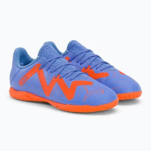 Buty piłkarskie dziecięce PUMA Future Play IT blue glimmer/puma white/ultra orange
