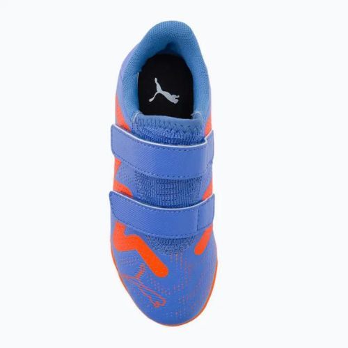 Buty piłkarskie dziecięce PUMA Future Play IT V blue glimmer/puma white/ultra orange