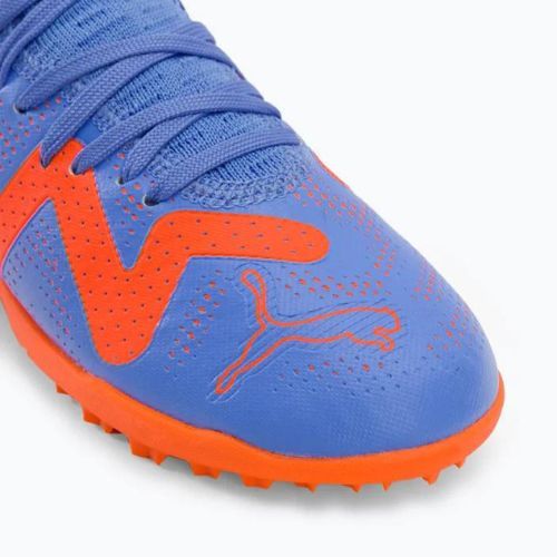 Buty piłkarskie dziecięce PUMA Future Play TT blue glimmer/puma white/ultra orange
