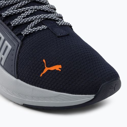 Buty do biegania męskie PUMA Softride Premier Slip-On navy/platinum gray/ultra orange