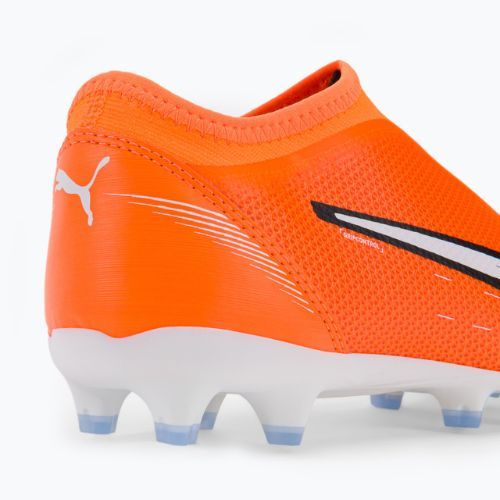 Buty piłkarskie dziecięce PUMA Ultra Match LL FG/AG ultra orange/puma white/blue glimmer