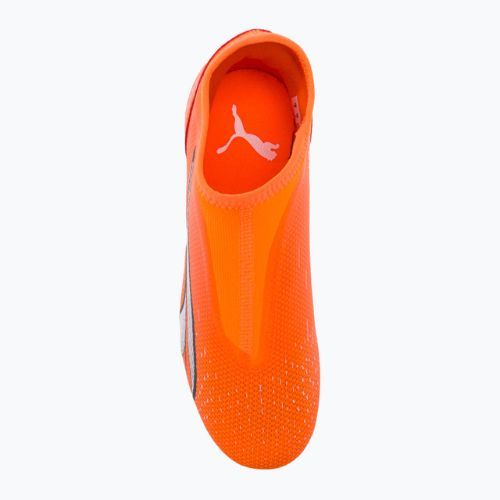 Buty piłkarskie dziecięce PUMA Ultra Match LL FG/AG ultra orange/puma white/blue glimmer