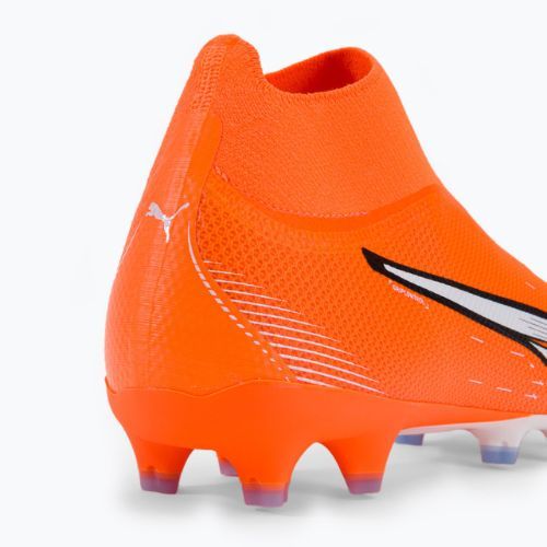 Buty piłkarskie męskie PUMA Ultra Match+ LL FG/AG ultra orange/puma white/blue glimmer