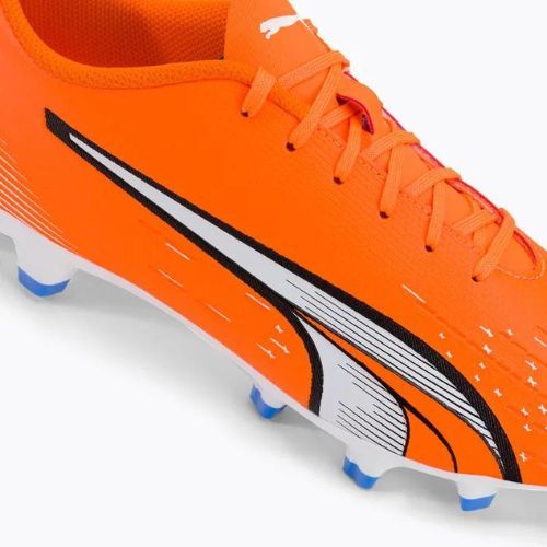 Buty piłkarskie męskie PUMA Ultra Play FG/AG ultra orange/puma white/blue glimmer