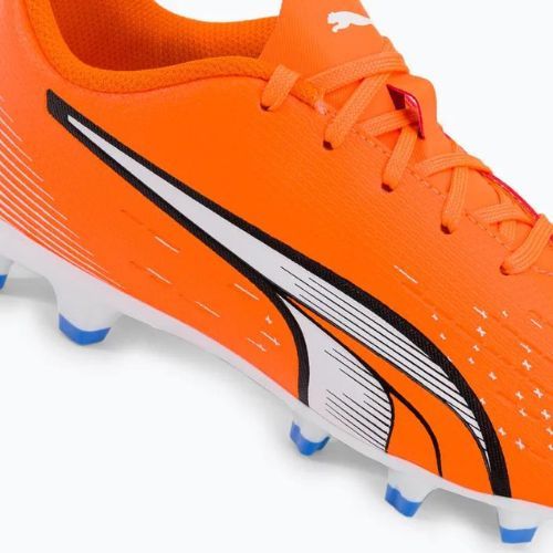 Buty piłkarskie dziecięce PUMA Ultra Play FG/AG ultra orange/puma white/blue glimmer